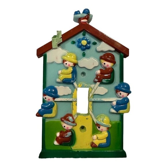1978 Nursery Originals Light Switch Cover Plate Kids Vintage Hardware Hong Kong - Picture 1 of 11